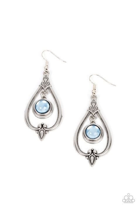 Ethereal Emblem Blue Paparazzi Earrings Jewelryblingthing