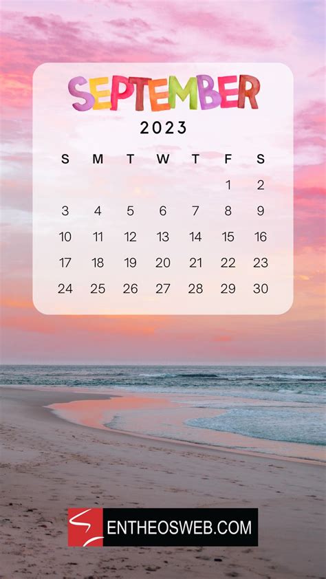 September 2023 Calendar Phone Wallpaper | EntheosWeb | Phone wallpaper, Calendar wallpaper ...