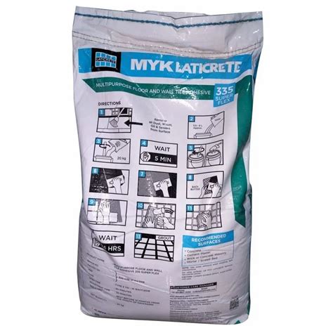 MYK Laticrete 335 Super Flex Multipurpose Tile Adhesive 20 Kg Bag At