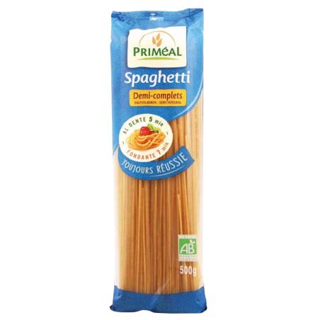 Primeal Spaghetti Demi complètes 500G parapharmacie maroc