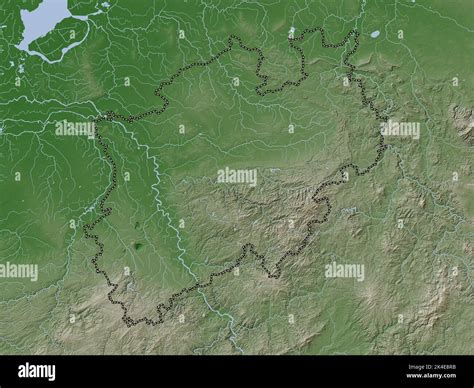 Nordrhein Westfalen State Of Germany Elevation Map Colored In Wiki