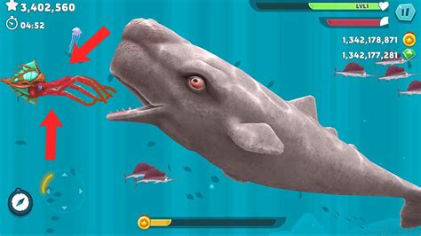 Hungry Shark Evolution Bigger Enemy Moby Dick Whale Vs Kraken Mod