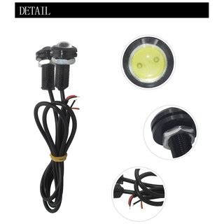 Par Led Mini Milha Farol Mm Drl Luz Diurna Cob Eagle Eye Day Shopee