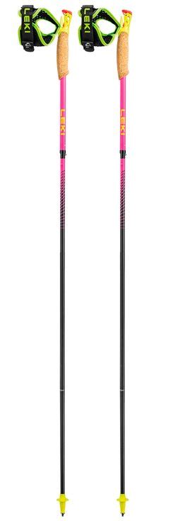 Leki Ultratrail FX One Superlite Neon Pink Neon Yellow Natural Carbon