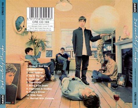 Release Definitely Maybe” By Oasis Cover Art Musicbrainz