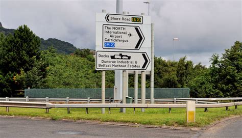 Fortwilliam Roundabout Sign Belfast 4 © Albert Bridge Geograph