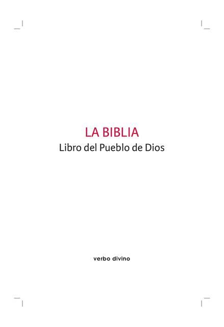 La Biblia Libro Alianza Literaria UDocz