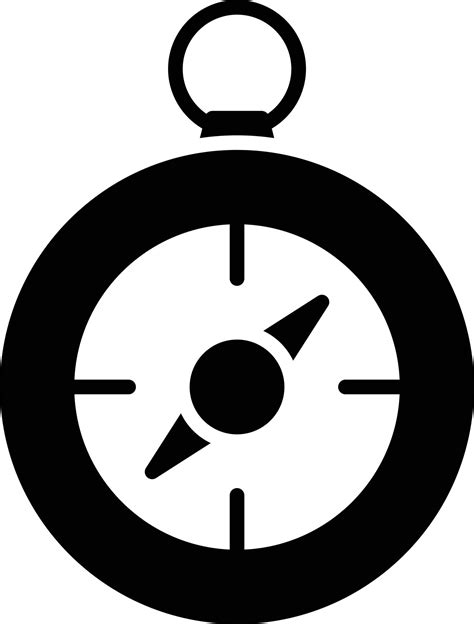 Compass Glyph Icon 9428237 Vector Art At Vecteezy