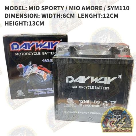 Cs Motorcycle Dayway Battery L L Volt Lazada Ph