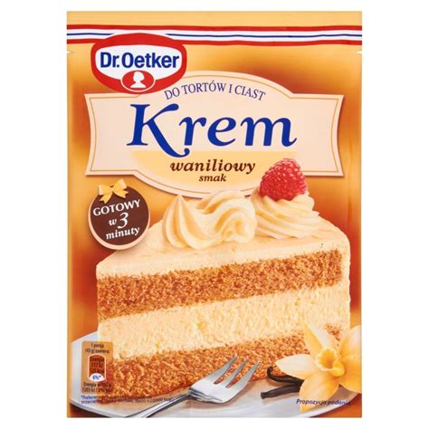 Dr Oetker Krem Do Tort W I Ciast Smak Waniliowy G Zakupy Online