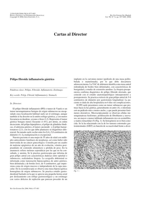 Pdf P Lipo Fibroide Inflamatorio G Strico