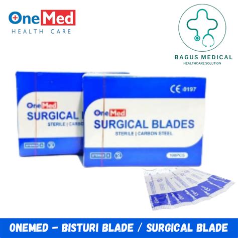 Jual ONEMED Bisturi Blade Surgical Blade Mata Pisau Bedah Box