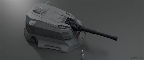 ArtStation - Eadu Imperial Turbo-Laser Turret, Stephen Zavala | Space ship concept art, Turret ...