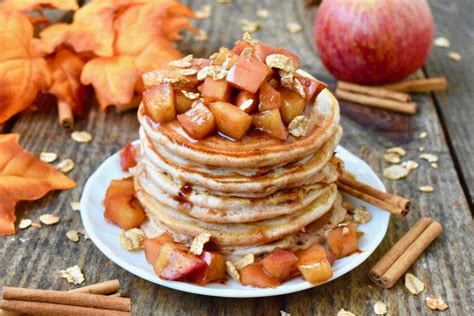 Hot Cakes De Avena Manzana Y Canela Para Un Desayuno O Cena Con Todo