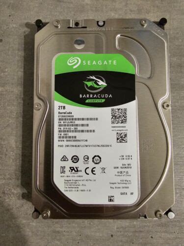 Seagate ST2000DM008 2FR102-300 Barracuda 2 TB 3.5 " SATA III Desktop ...