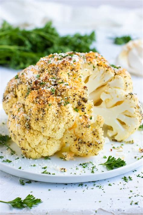 roasted cauliflower head evolving table recipe