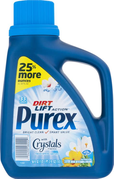 Purex Dirt Lift Action With Crystals Fragrance Laundry Detergent Fresh