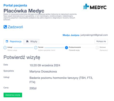 Rejestracja Online Dodatkowy Modu Do Oprogramowania Medyc Pl