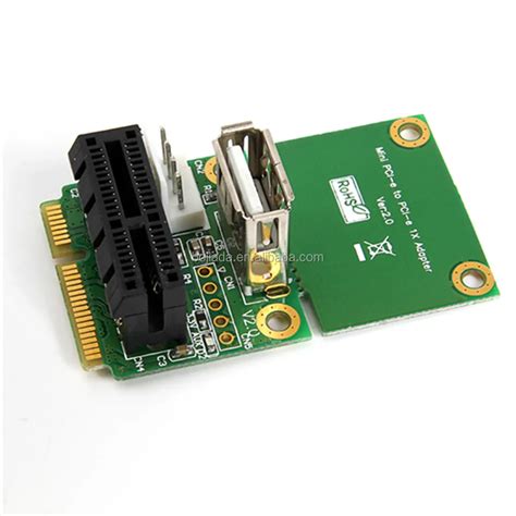 미니 Pci E Mpcie Pci 익스프레스 Pcie 1x 슬롯 어댑터 컨버터 라이저 카드 Usb 20 커넥터 Buy 미니