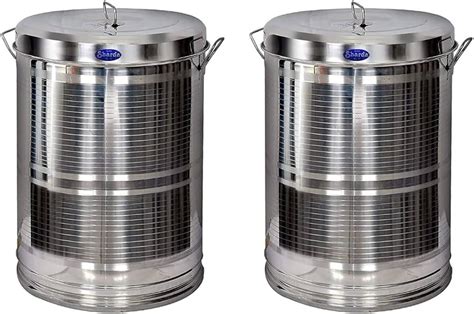 Buy VK Stainless Steel Drum Kothi For Storing Water Grains Rice 50 Kg