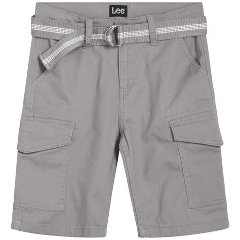 Lee Boys Premium Belted Twill Shorts Sizes 4 18 And Husky