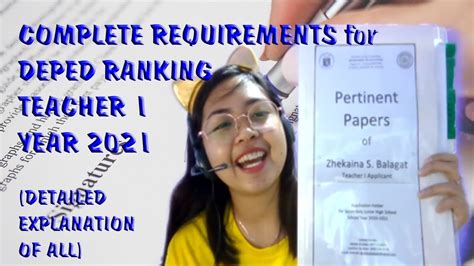 COMPLETE REQUIREMENTS For DEPED RANKING 2021 Detailed Explanation How