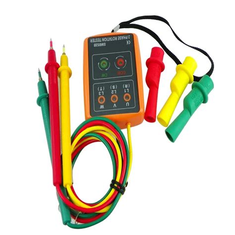 Phase Rotation Tester Digital Phase Indicator Detector Led Buzzer