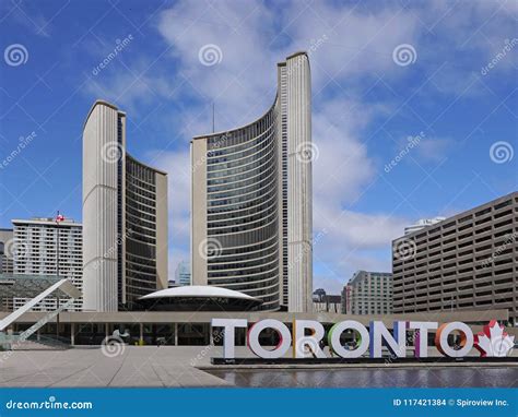 Toronto`s City Hall editorial stock image. Image of public - 117421384