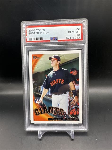 Topps Buster Posey Rookie Psa Gem Mint Ebay