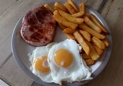 Recipes Appetizing Gammon chips and egg - Kuliner Melayu