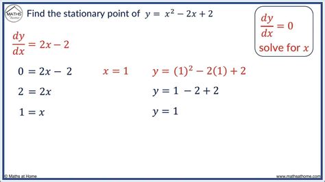 How To Find Stationary Points Youtube