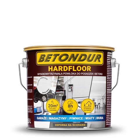 Betondur HARDFLOOR Farba do betonu jasna szara 2 5L do ścian