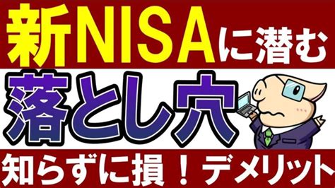 【新nisaのデメリット】初心者が失敗する新nisaの落とし穴！7選 │ 金融情報のまとめ