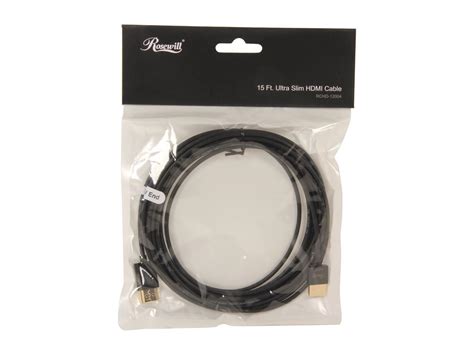 Rosewill Rchd 12004 15 Ft Ultra Slim Hdmi Cable W Redmere Technology