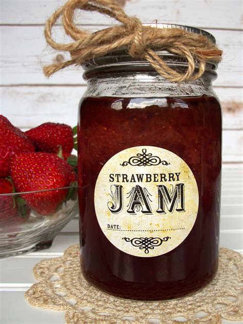 Custom Vintage Canning Labels for home preserved jam & jelly jars ...