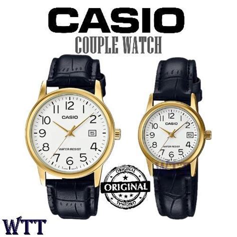 Casio Original Mtp V Gl B And Ltp V Gl B Analog Couple Watch