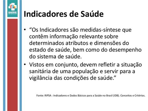 Indicadores De Saúde Parte 1