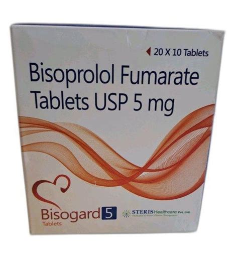 5 Mg Bisogard Bisoprolol Fumarate Tablets Usp At Rs 61box Bisoprolol