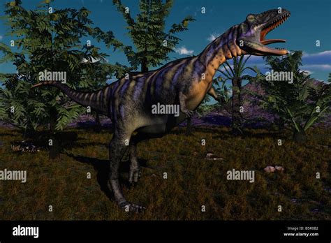 Computer Generated Image Of A Aucasaurus Dinosaur Stock Photo Alamy