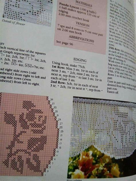 An Open Book With Cross Stitch Patterns And Instructions To Make It