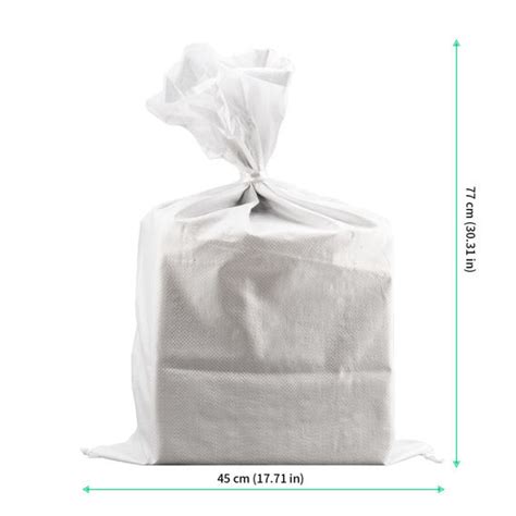 Getuscart White Sand Bags Funsuei Pack X Inches Woven