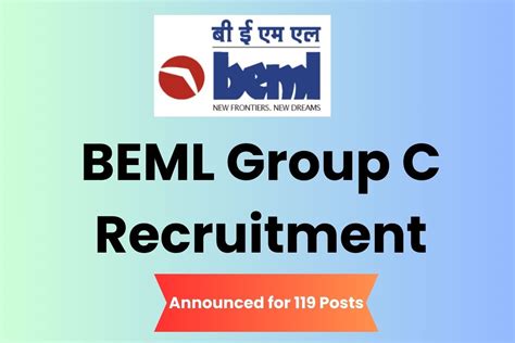 BEML Group C Recruitment 2023 Announced For 119 Posts