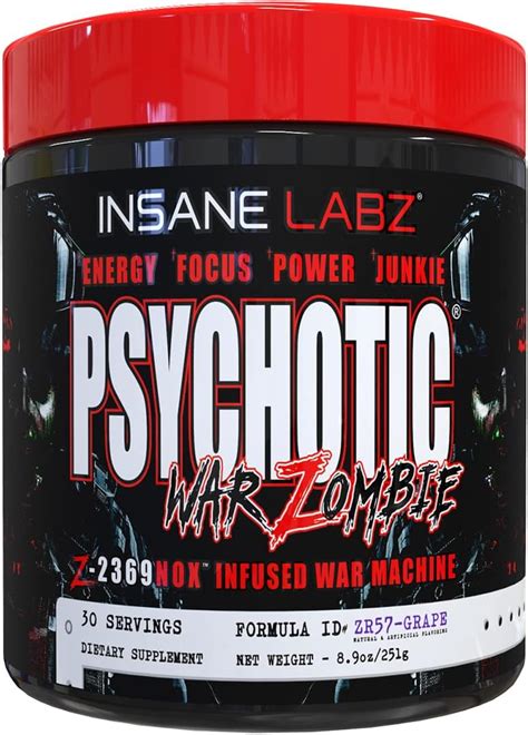 Insane Labz Psychotic War Zombie High Stimulant Pre Workout