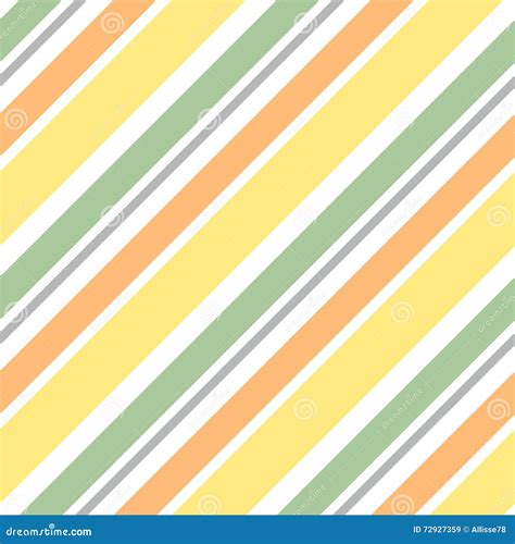 Cute Colorful Diagonal Stripes Seamless Pattern Background Illustration