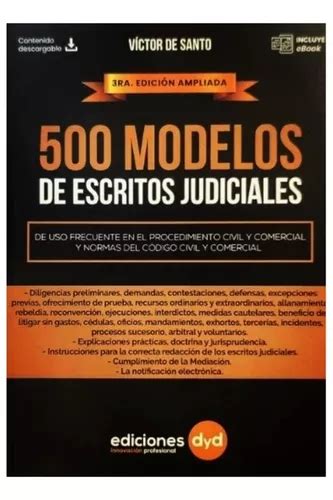 500 Modelos De Escritos Judiciales Víctor De Santo En Venta En