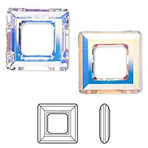 Clearance Swarovski Crystal Component Square Style Crystal Fancy