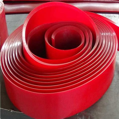 Polyurethane Conveyor Skirting Red Pu Skirt Manufacturer Polyurethane