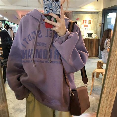 Купить Goth Harajuku Hoodies Women Anime Oversized Sweatshirt Graffiti