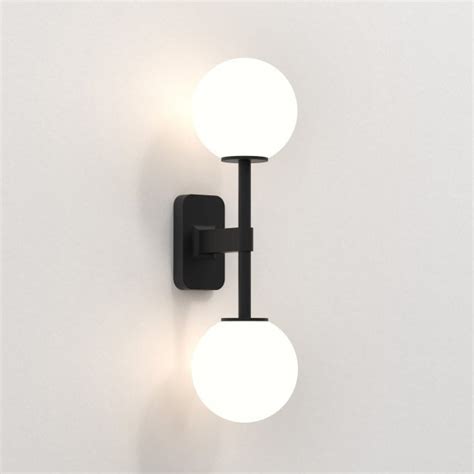 Astro Tacoma IP44 Twin Wall Light In Matt Black