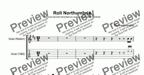 Roll Northumbria - Download Sheet Music PDF file